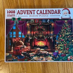 Like new 1008 piece 24 day Christmas Advent calendar puzzle countdown